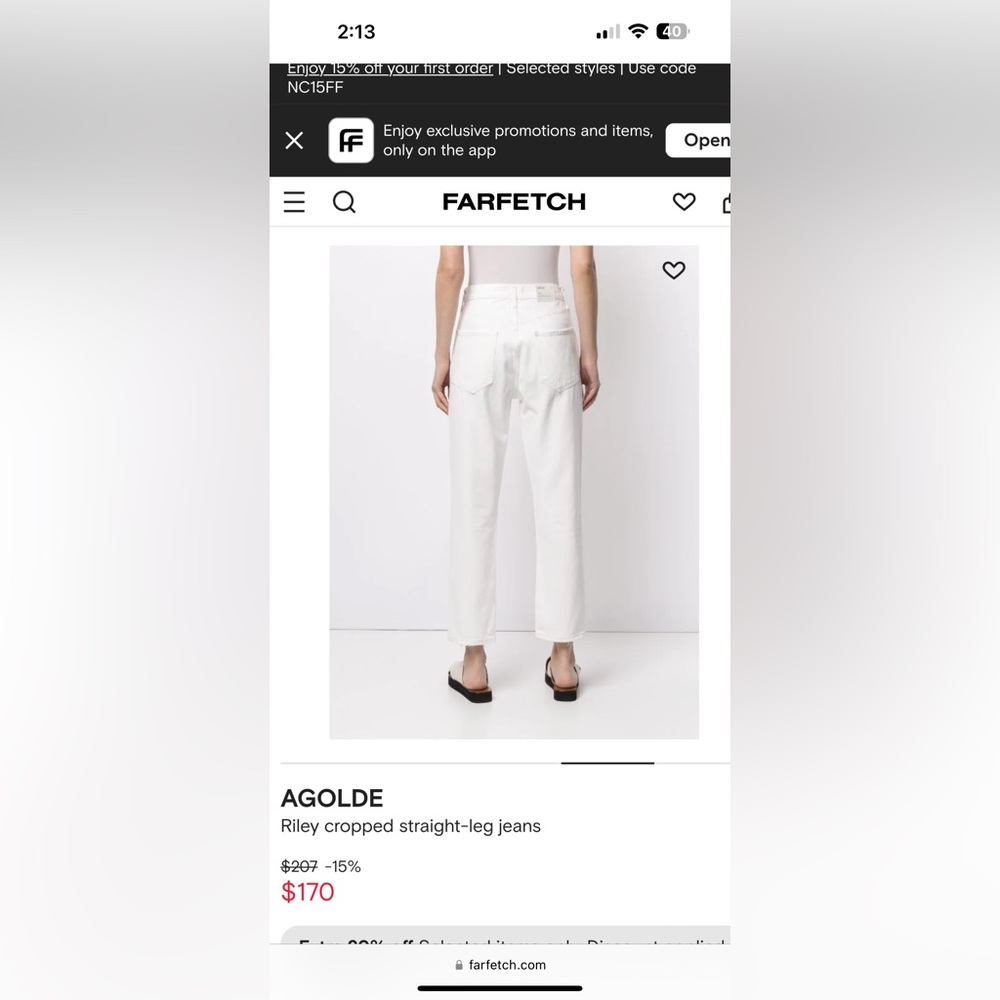 Agolde Riley Crop Jeans - Picture 6 of 6